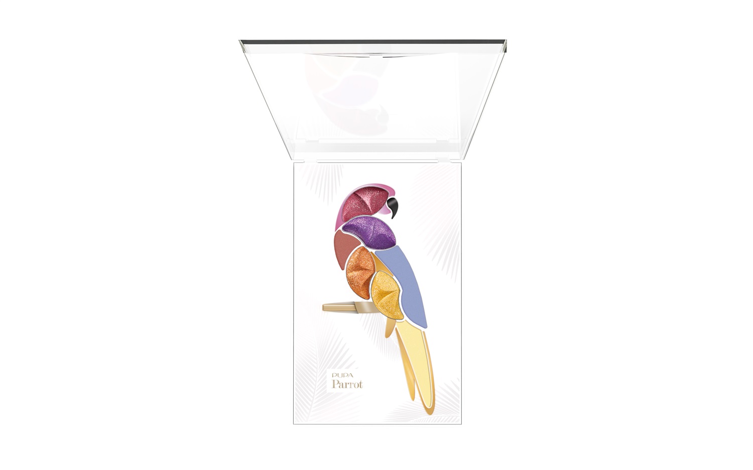 PUPA Milano Palette Parrot 001 Samba - Cofanetto Make-up con 4 Ombretti Compatti e 3 Ombretti in Crema