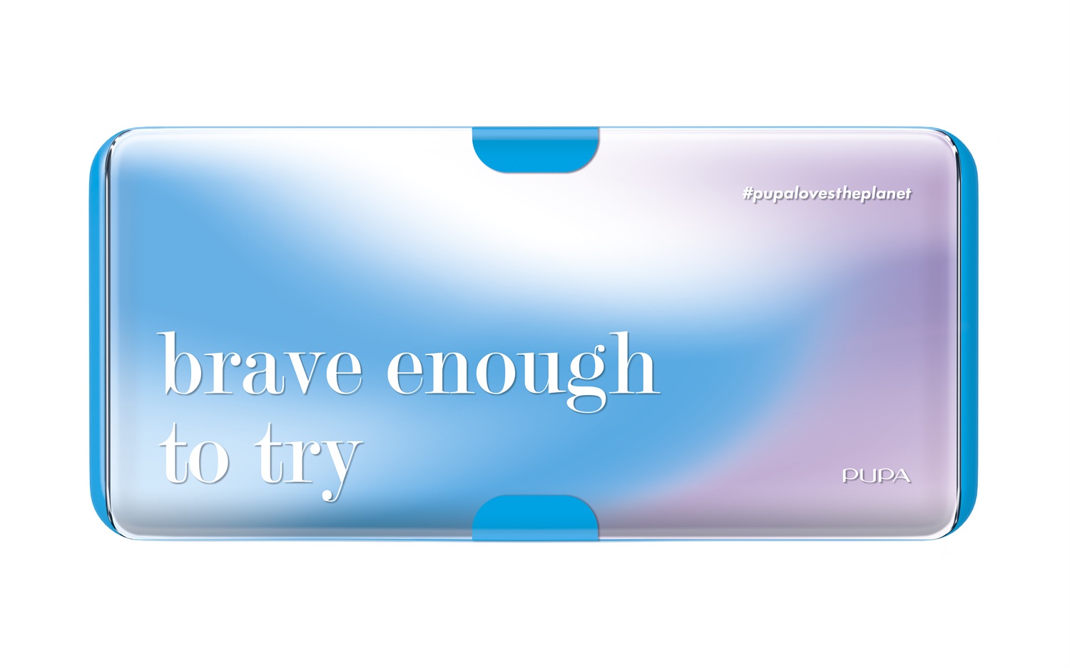 PUPA Milano Palette L Life In Color 001 Blue - Palette multifinish con 12 Ombretti, 2 Fard e 4 Special Effects, Design Super Slim, Formule Clean