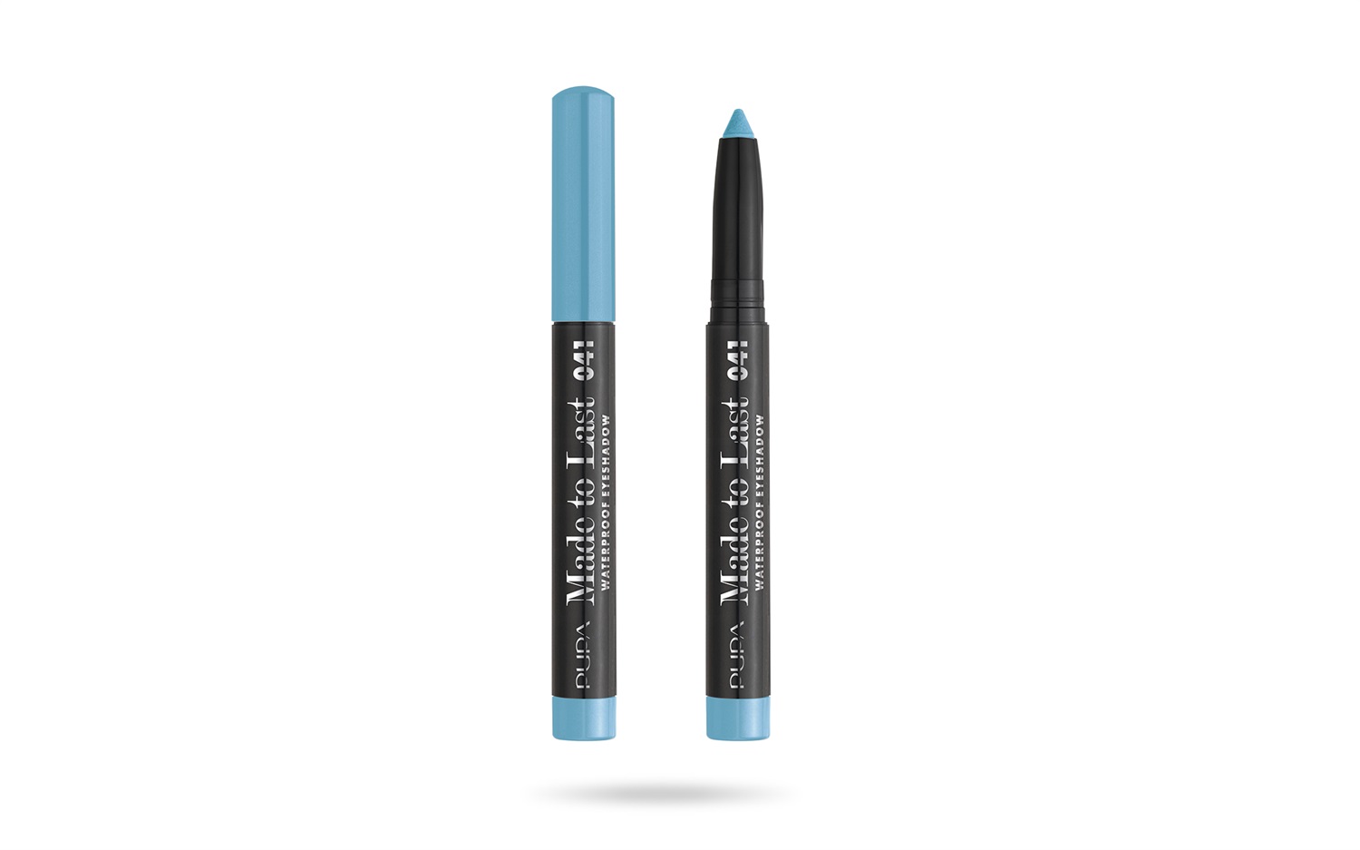 Pupa Made To Last Waterproof Eyeshadow 041 Icy Blue - Ombretto in Stick Waterproof con Tenuta Estrema