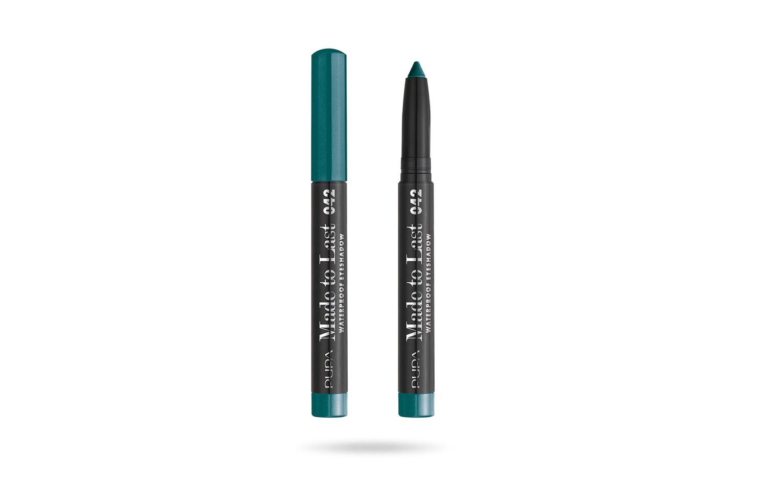 PUPA Milano Made To Last Waterproof Eyeshadow Ombretto Stick 042 Vibrant Green - Colore Intenso e Luminoso
