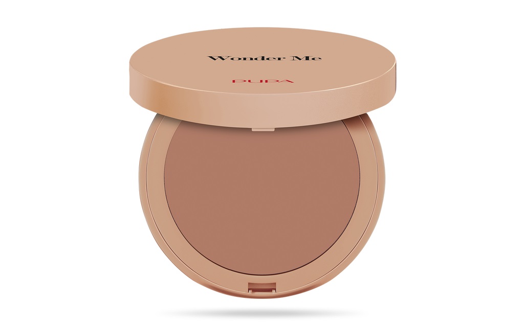 PUPA Wonder Me Bronzer 003 Medium Neutral - Polvere Abbronzante 7,5 g, Effetto Demi-Matt, Correzione Grana Pelle
