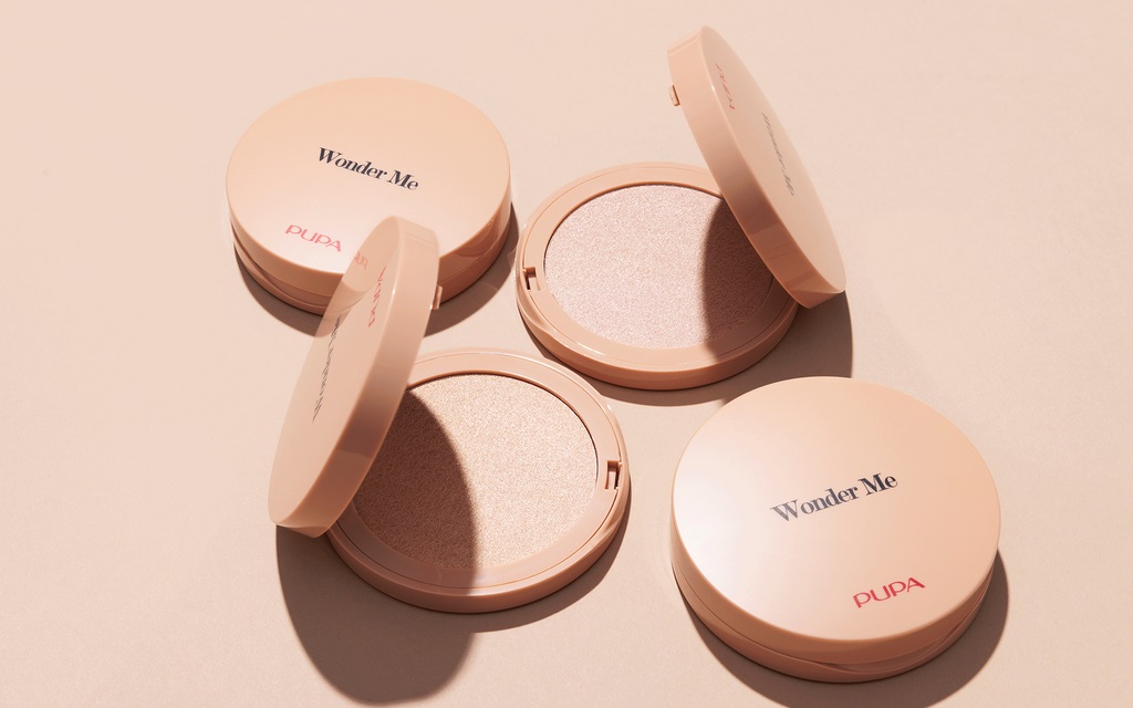 PUPA Milano Wonder Me Glow Illuminante Compatto Viso 102 Pure Gold 7.5g - Texture Impalpabile e Leggera
