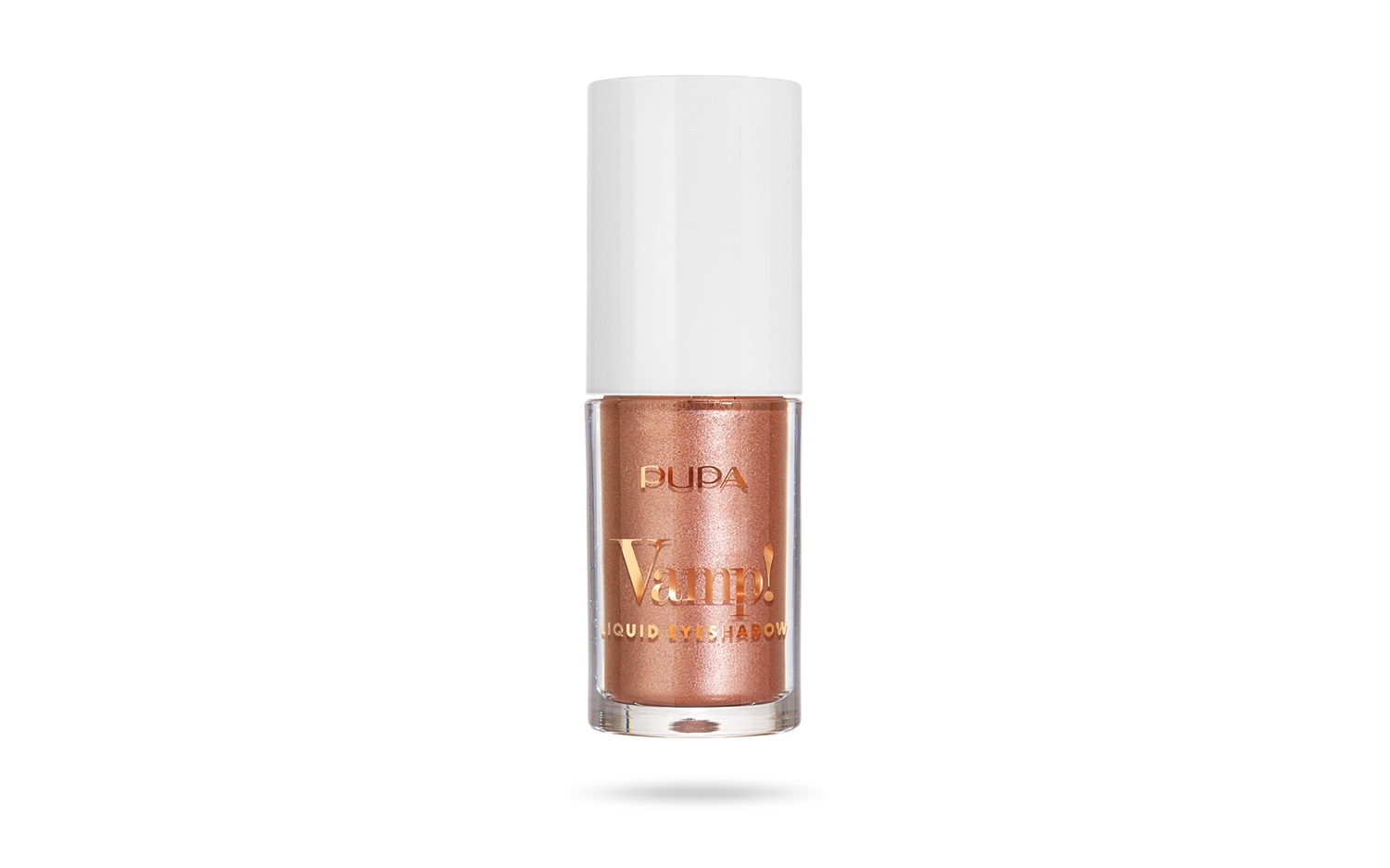 PUPA Vamp! Ombretto Liquido 014 Sunset Bronze - 4 ml, Finish Scintillante, Facile Applicazione, Lunga Tenuta