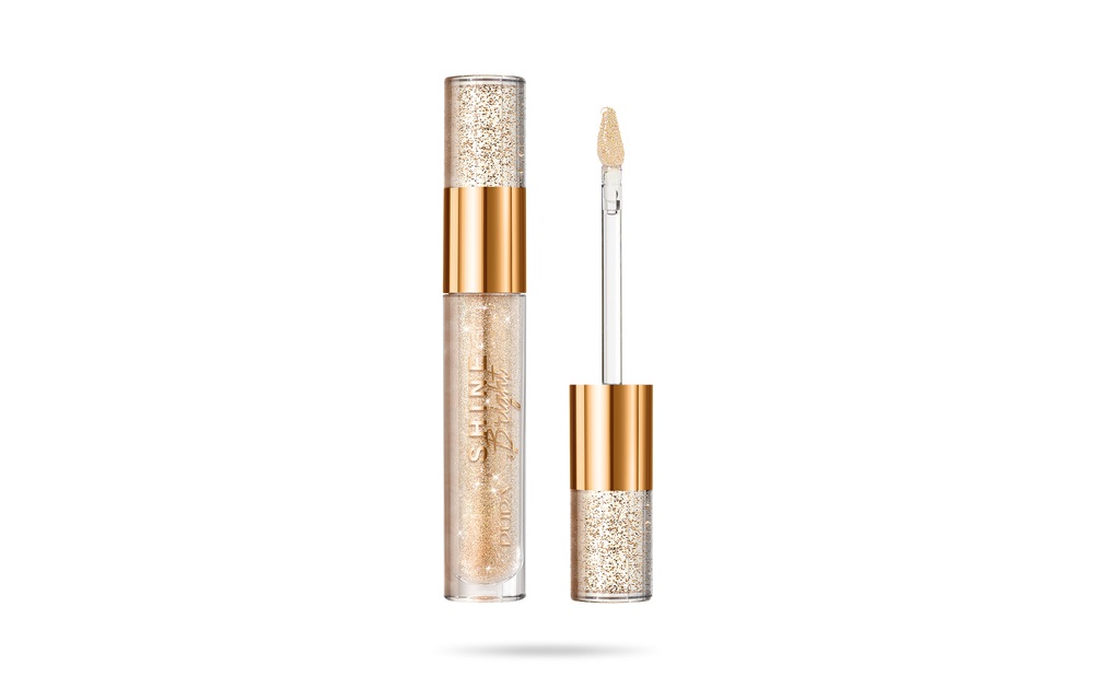 PUPA Milano Shine Bright Lip Gloss 001 Starlight Gold 4ml - Oro, Idratante e Nutriente per Donna