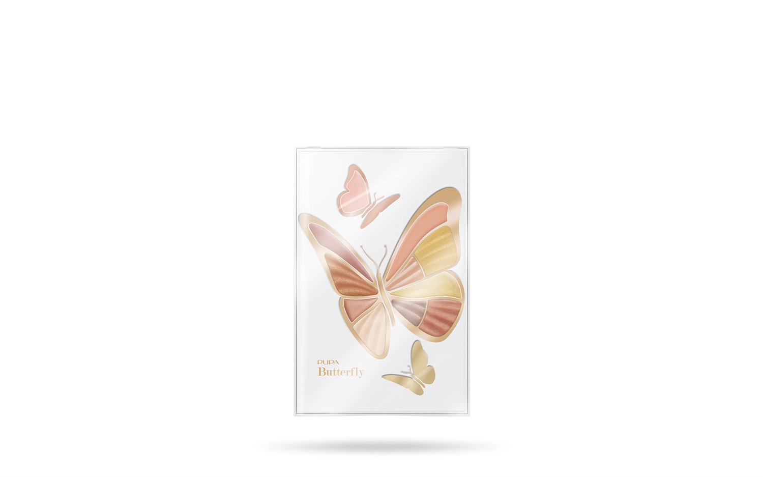 PUPA Milano Butterfly Cofanetto Make-Up Occhi e Labbra 002 - Palette con 6 Ombretti Compatti, 2 Ombretti in Crema, 2 Rossetti e 1 Gloss