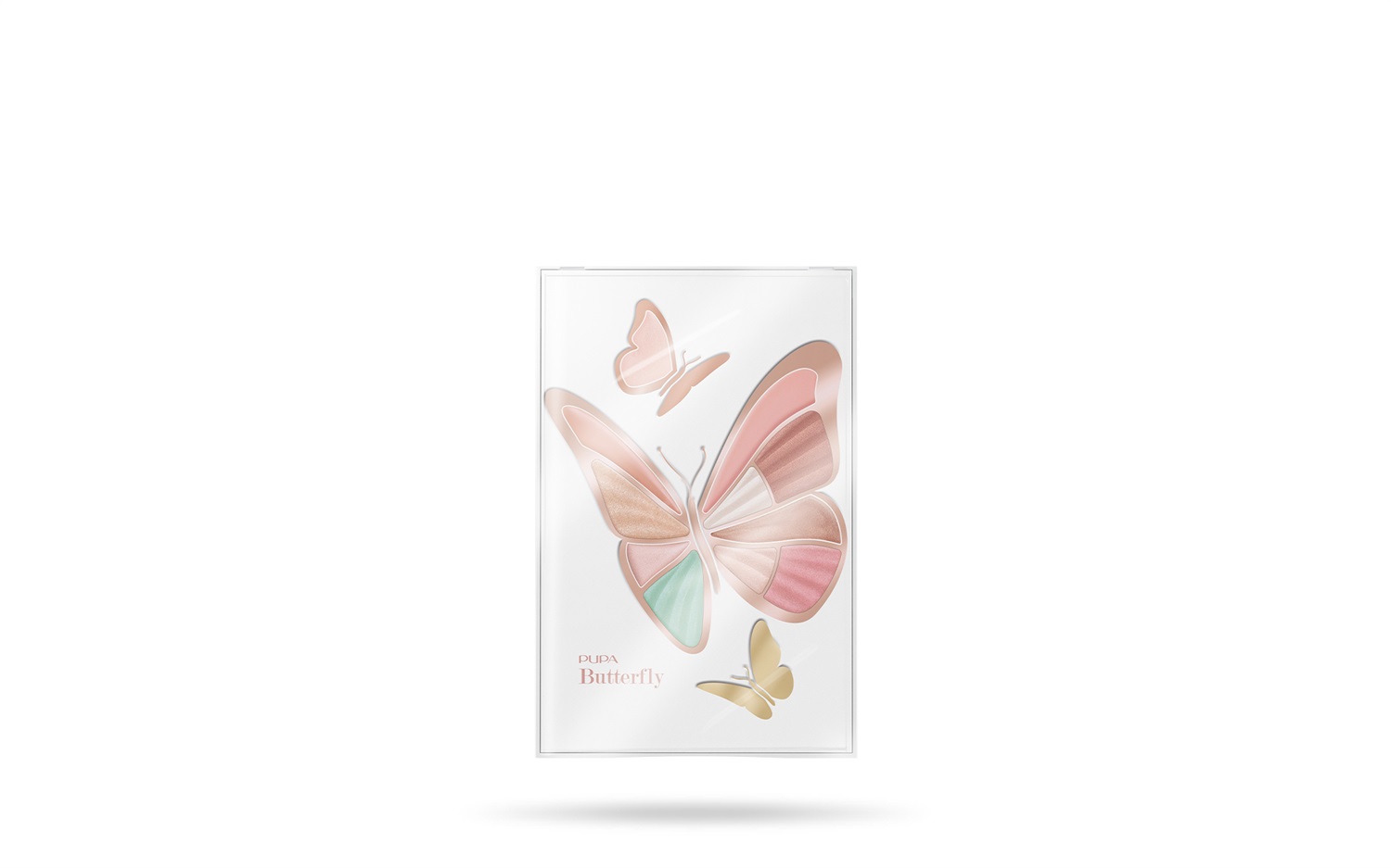 Pupa Cofanetto Make-up Butterfly 004 - Palette con 6 Ombretti, 2 Ombretti in Crema e 2 Rossetti