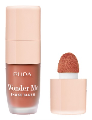 PUPA Milano Wonder Me Shake Blush 004 Sex On The Beach 5.5ml - Blush Liquido Traslucente con Finish Dewy