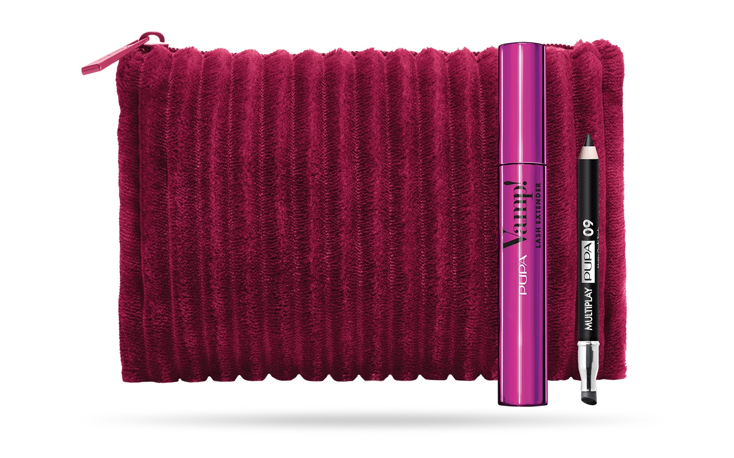 PUPA Milano Kit Vamp! Lash Extender 14 ml e Mini Multiplay con Matita Nera 0,8 g - Volumizzante e Estensore per Ciglia