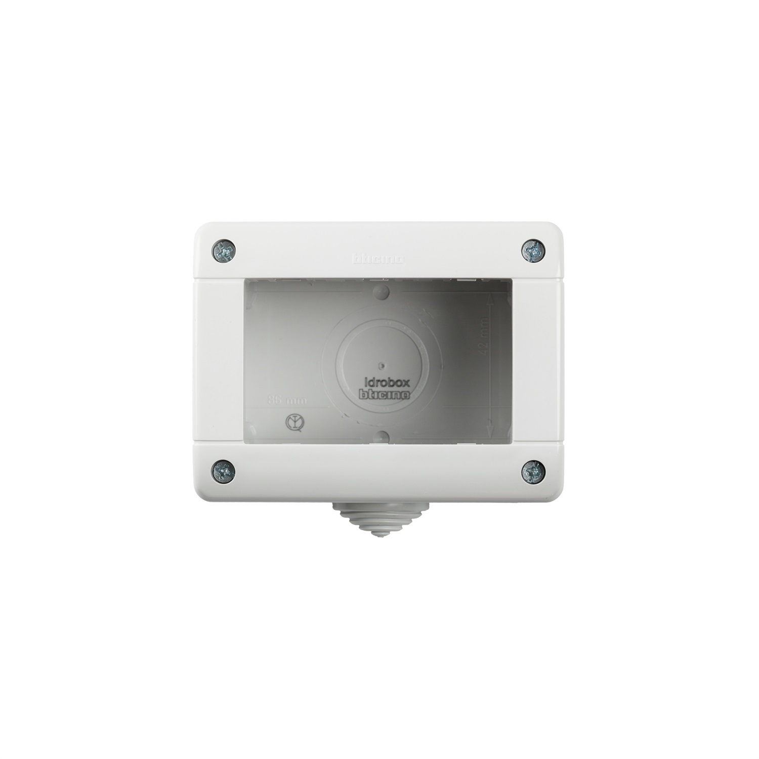 BTicino 25403 Custodia IP40 3 Moduli Grigia Matix in ABS