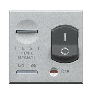 BTicino HC4305/10 Interruttore Automatico Differenziale 2P 10A 10mA Magnetotermico Grigio