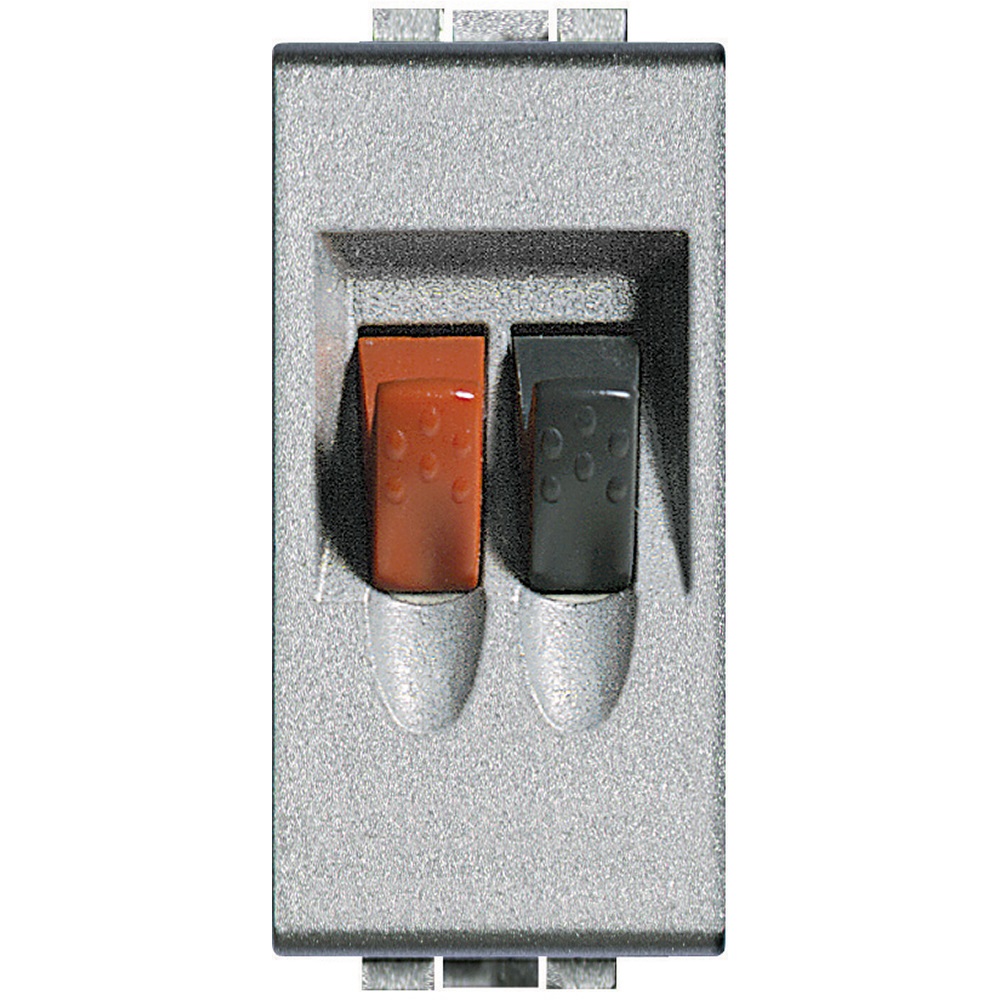 BTicino NT4294 Connettore per Altoparlanti Home Cinema Livinglight - Colore Tech, Dimensioni 2.8x14.6x7.1 cm