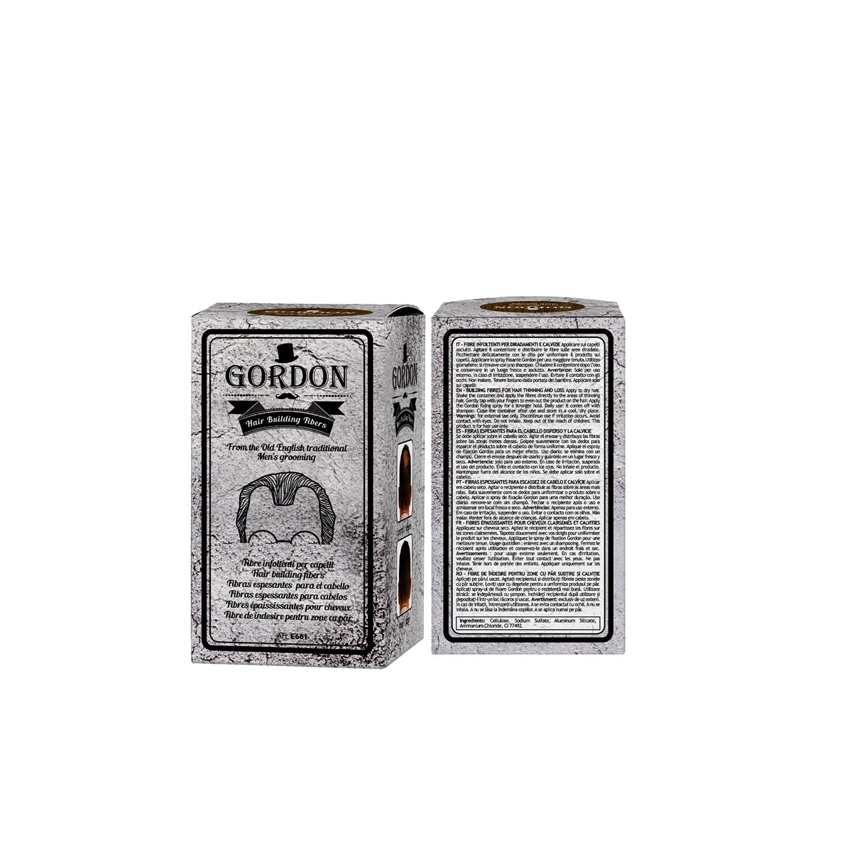 Labor Pro Gordon Fibre Infoltente Nero 22 g - Nasconde Calvizie e Dona Volume ai Capelli Fini