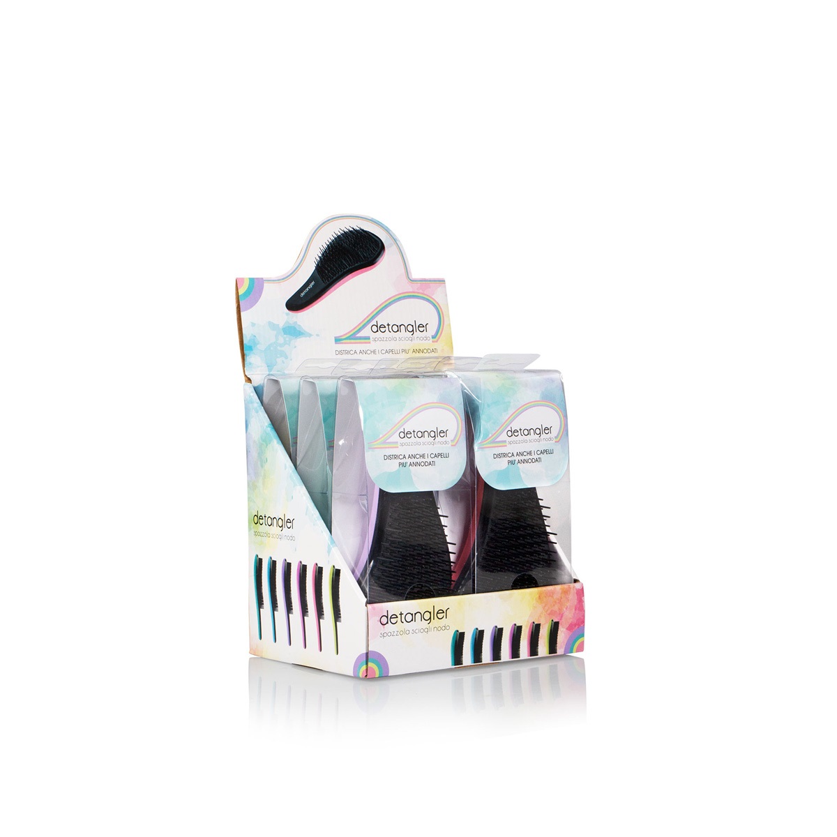 Labor Pro Spazzola Detangler Scioglinodo Universale Antistrappo Piatta Colori Assortiti 1 pz