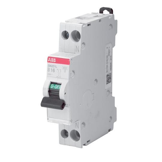 ABB SN201 L C16 Interruttore Magnetotermico Automatico 1P N 16A 4.5kA 1 Modulo