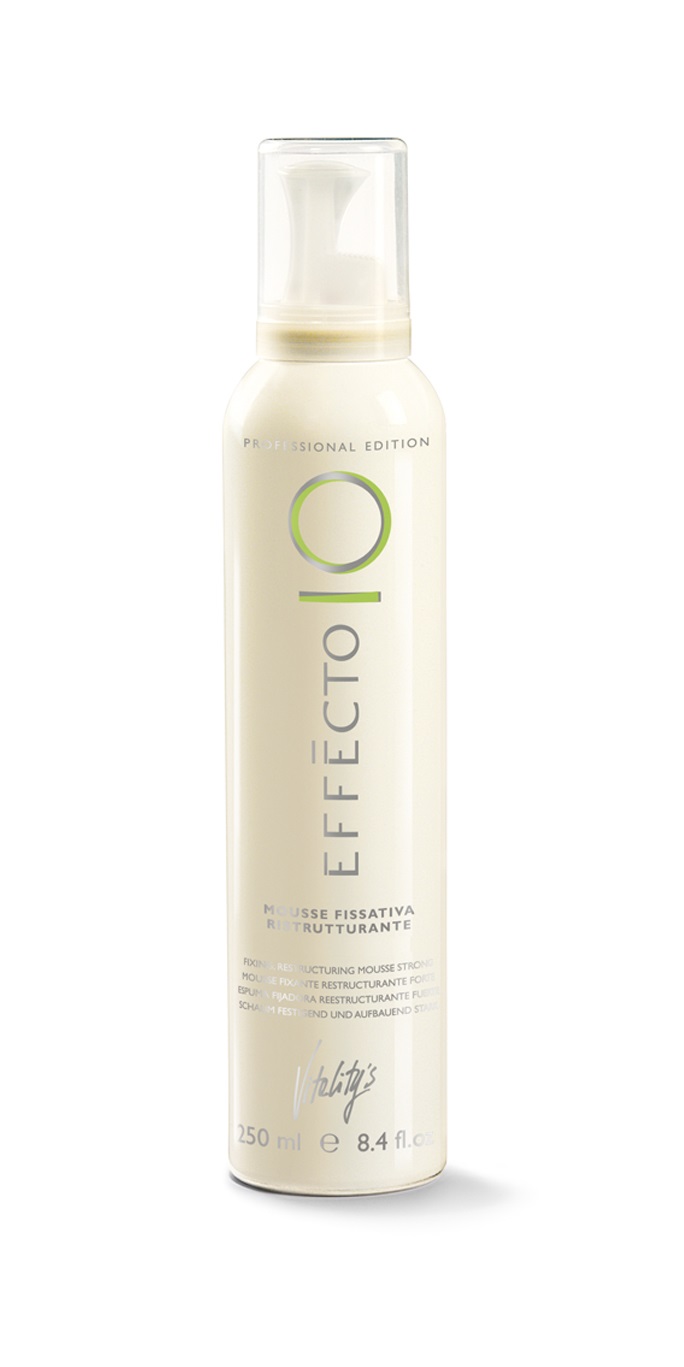 Vitality's EFFECTO Mousse Fissativa Ristrutturante 250 ml per Capelli - Fissaggio e Ristrutturazione
