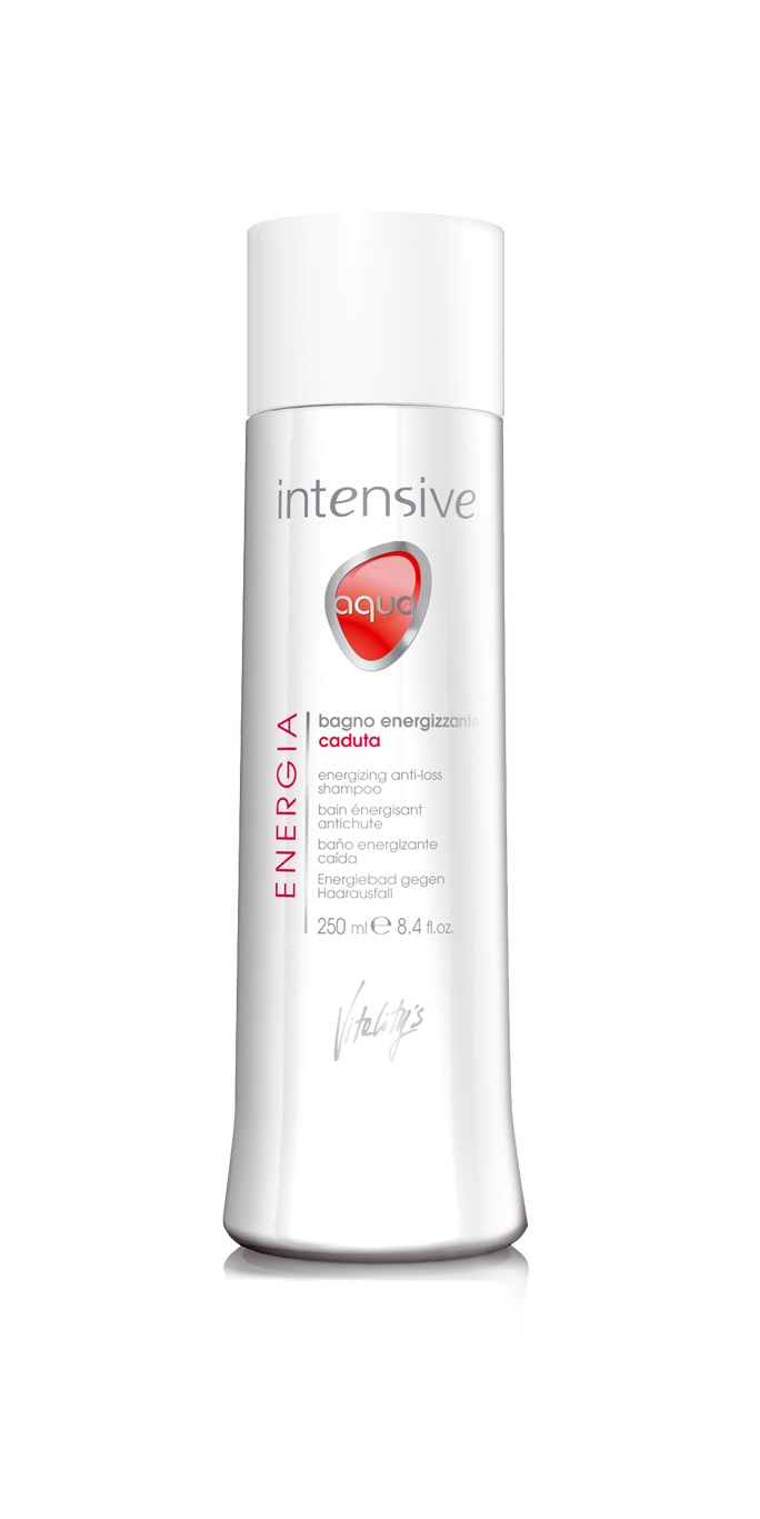 VITALITY'S Intensive Aqua Bagno Energizzante 250 ml - Impedisce la caduta dei capelli, Professionale per Donna, Adatto a tutti i colori