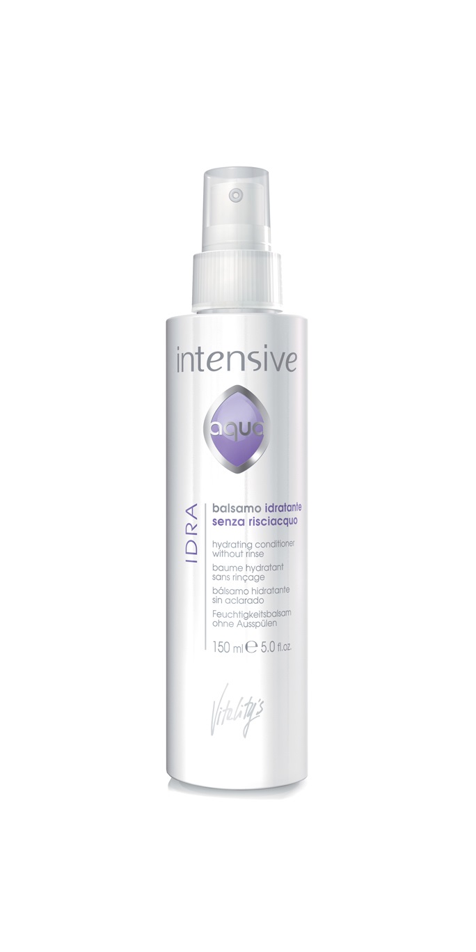 Vitality's Intensive Aqua Balsamo Idratante Senza Risciacquo 150 ml - Professionale per Tutti i Tipi e Colori di Capelli