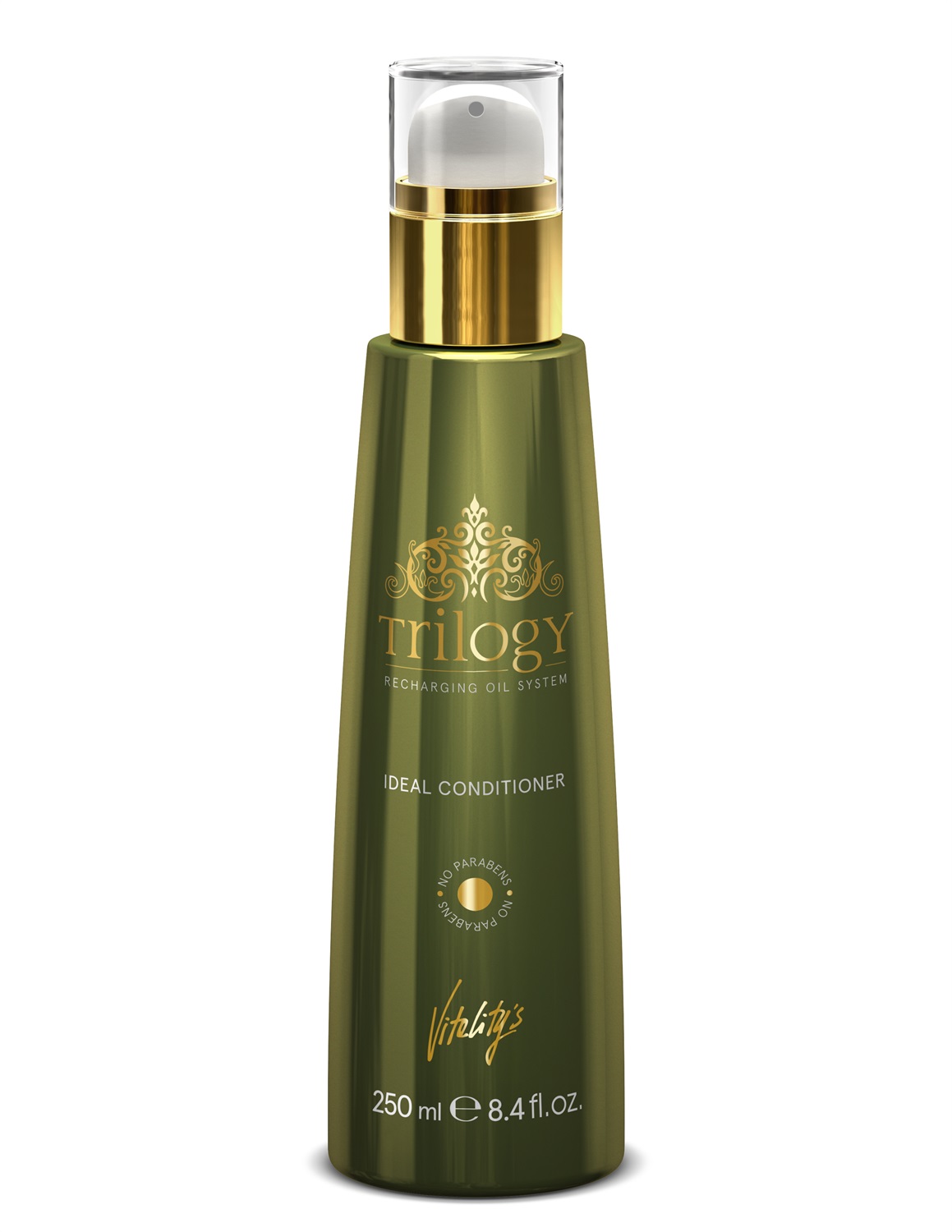 Hair Haus Vitality's Trilogy Ideal Conditioner 250 ml - Balsamo professionale per capelli secchi, rovinati e sottili, idratante, flacone a pompa