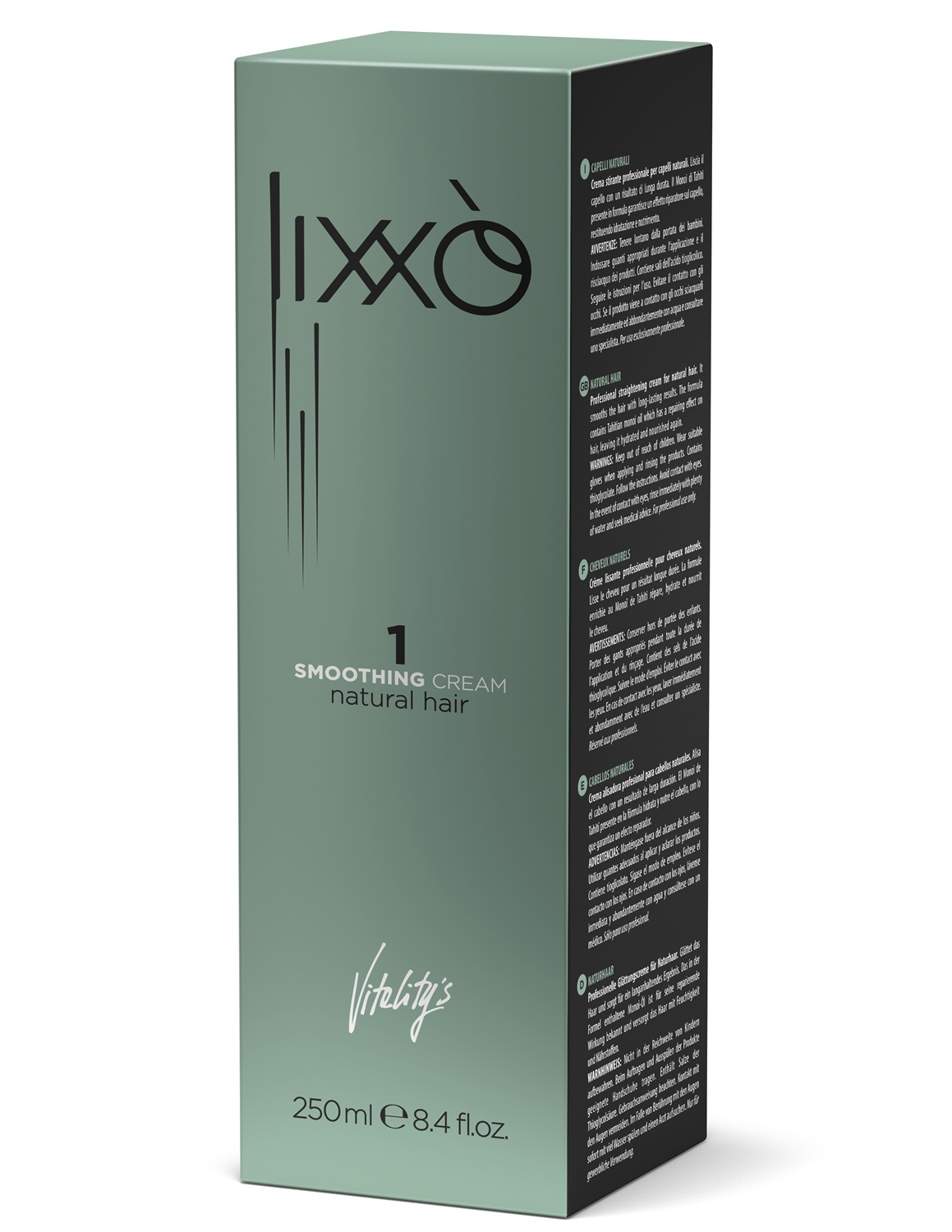 Vitality'S Lixxò Crema Stirante 250 ml - Trattamento Lisciante per Capelli Donna