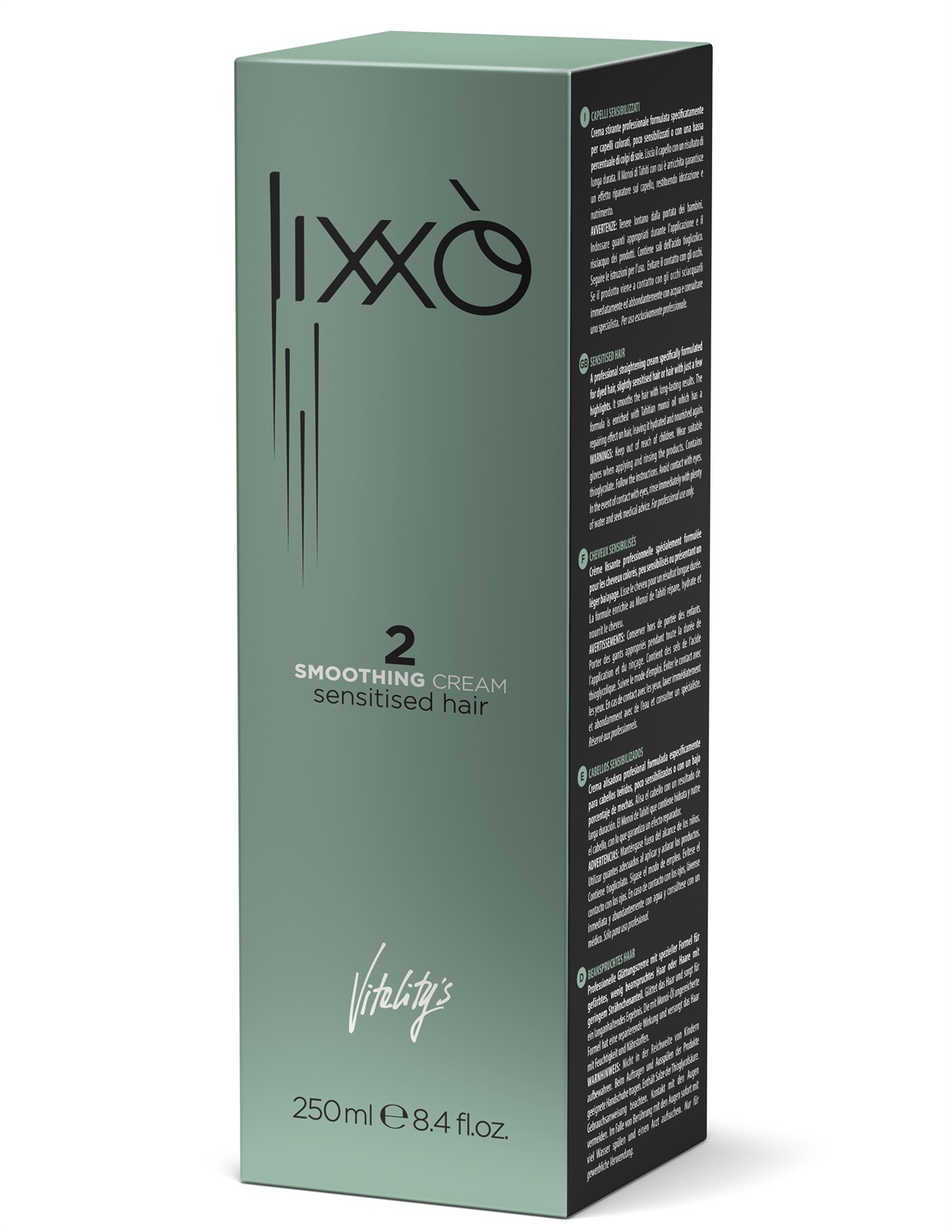 Vitality'S Lixxò Smoothing Cream 250 ml - Crema Lisciante per Capelli Donna