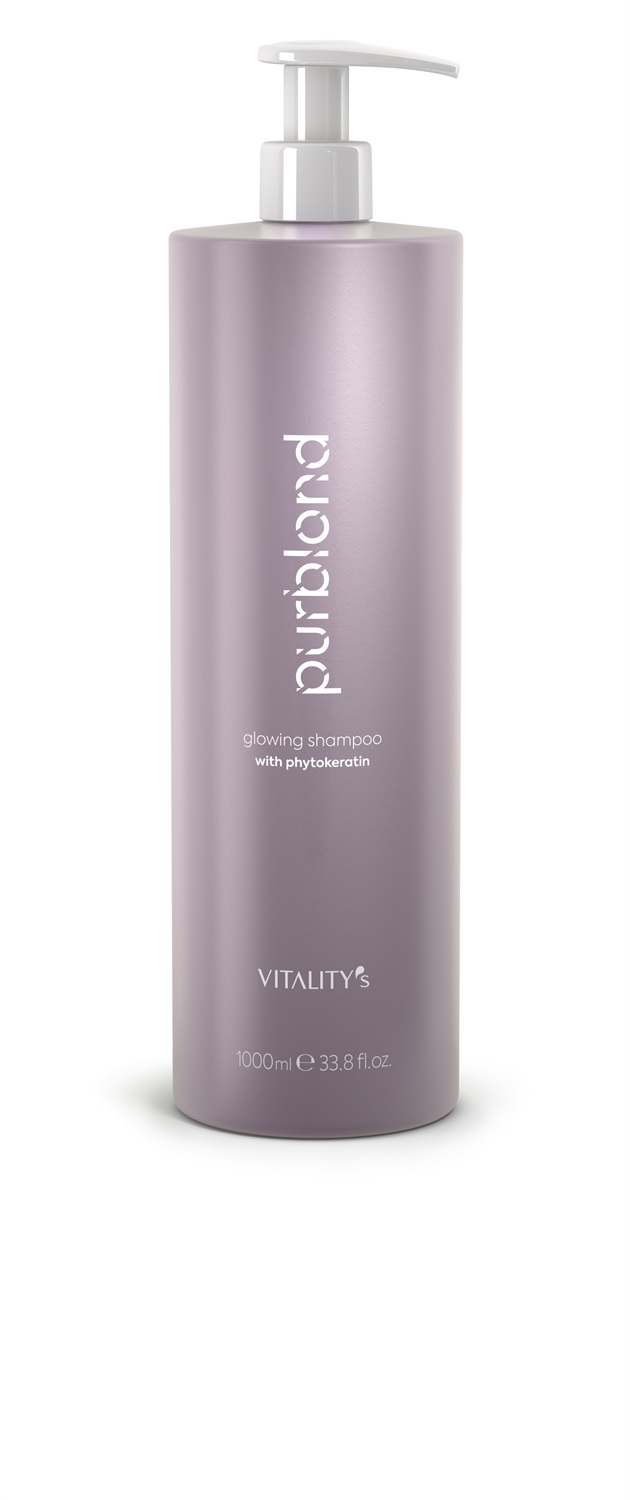Vitality's Purblond Shampoo Professionale 1000 ml per Capelli Biondi e Colorati