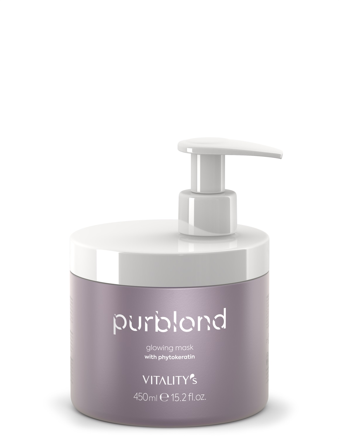 Vitality's Purblond Maschera 450 ml - Protezione del Colore, Elasticità, Shine, Setificante, Burro di Murumuru per Capelli Biondi e Colorati