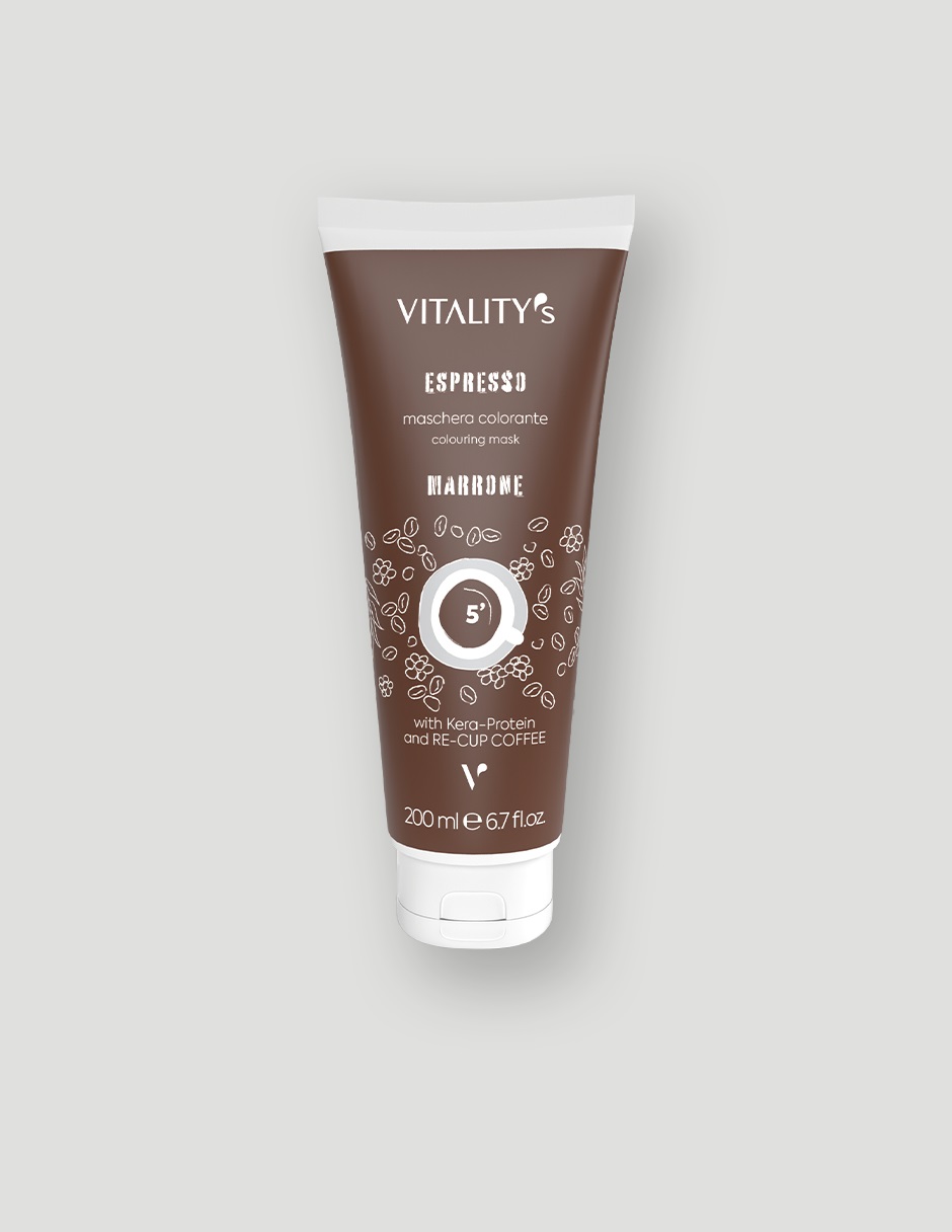 Vitality's Espresso Marrone 200 ml - Rinfresca e dona lucentezza ai capelli castani