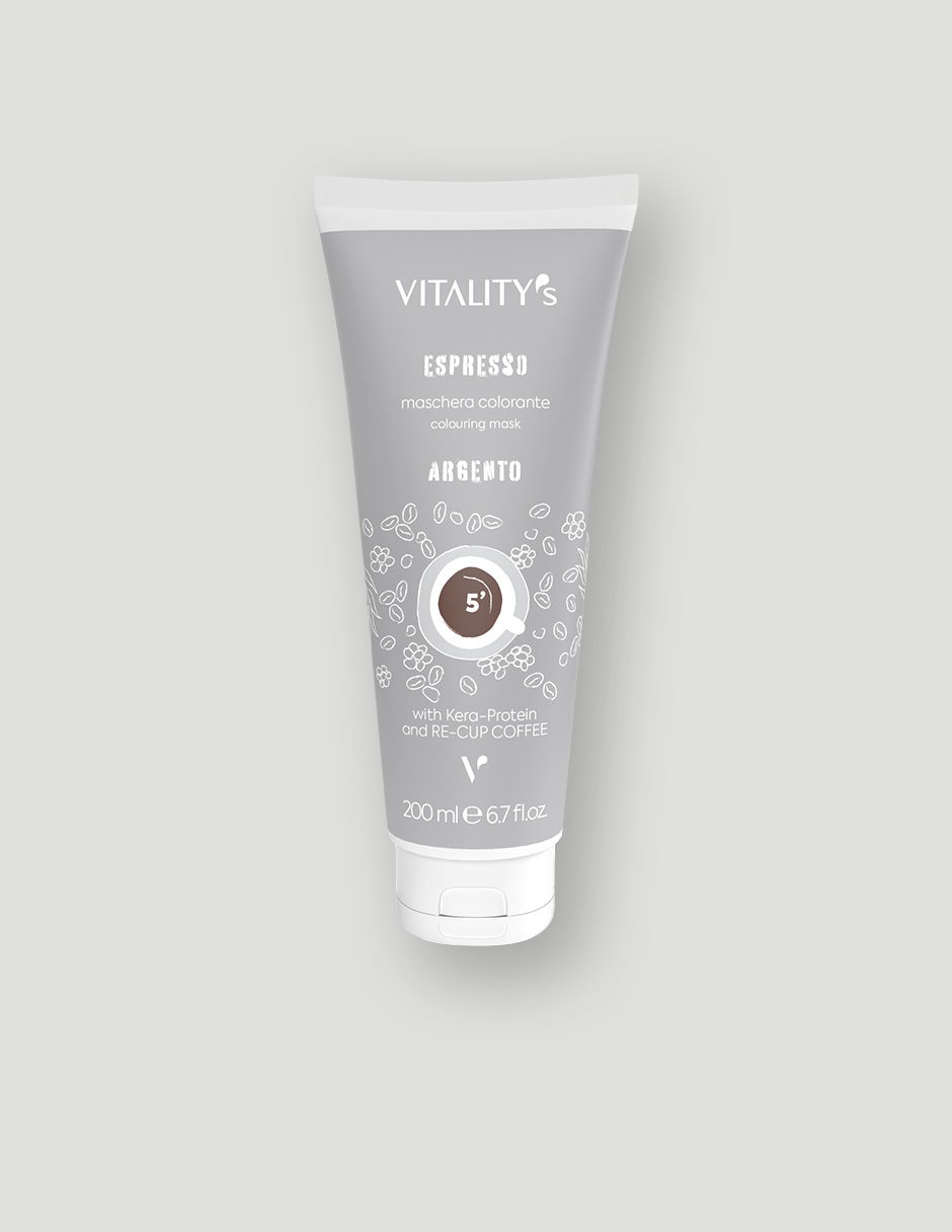 Vitality's Espresso Argento 200 ml - Trattamento per capelli biondi freddi, dona pienezza e lucentezza