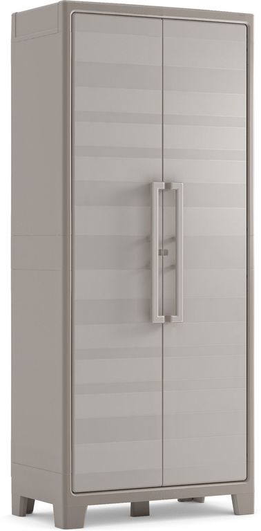 Keter Armadio Gulliver Multispace 2 Ante in Polipropilene Beige L80xH182xP44 cm - Armadio Portascope per Interno/Esterno
