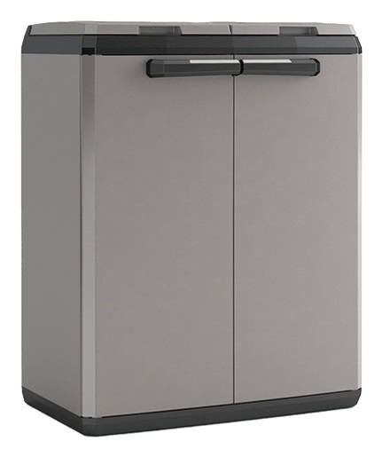 Keter Armadio per Raccolta Differenziata Esterno in Resina 68x39x85 cm con Set di Etichette