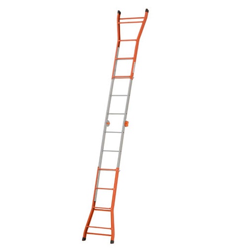 GIERRE Peppina A0050 Scala Telescopica in Acciaio 4 5 Pioli, Altezza Massima 4.28 m, Portata 100 kg