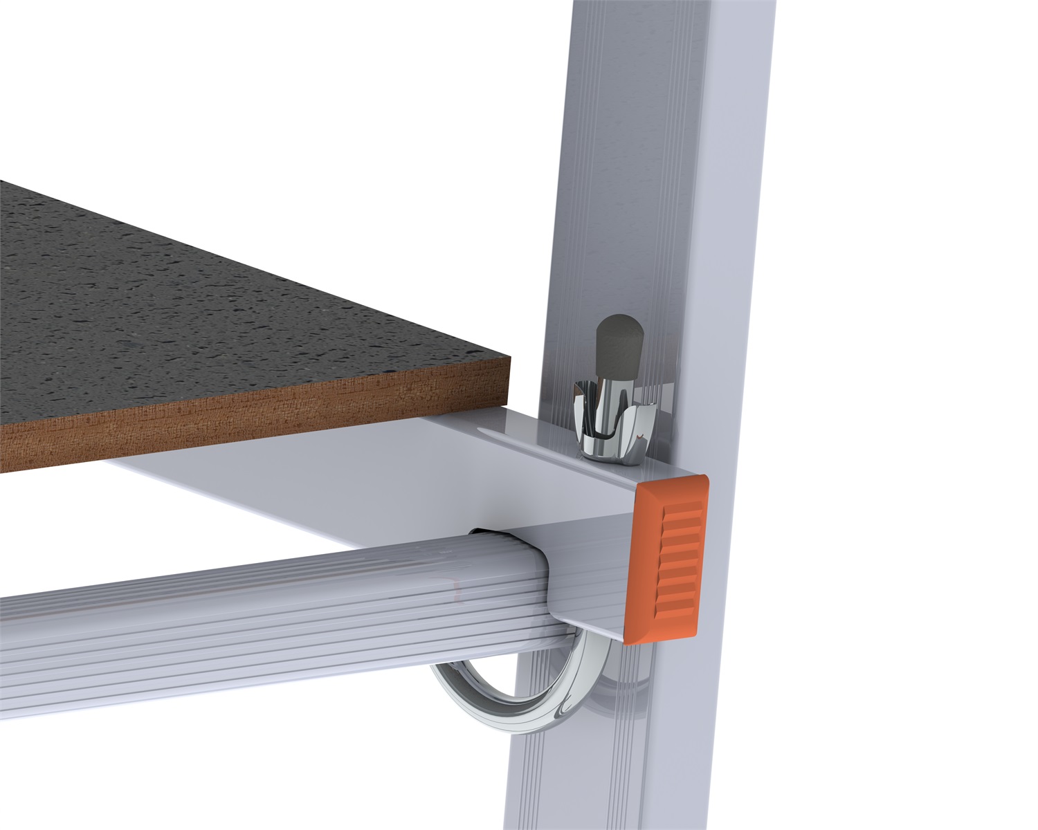 GIERRE Fast&Lock 100 - Trabattello in Alluminio Portatile con Altezza Massima di 2,87 m e Portata di 150 kg
