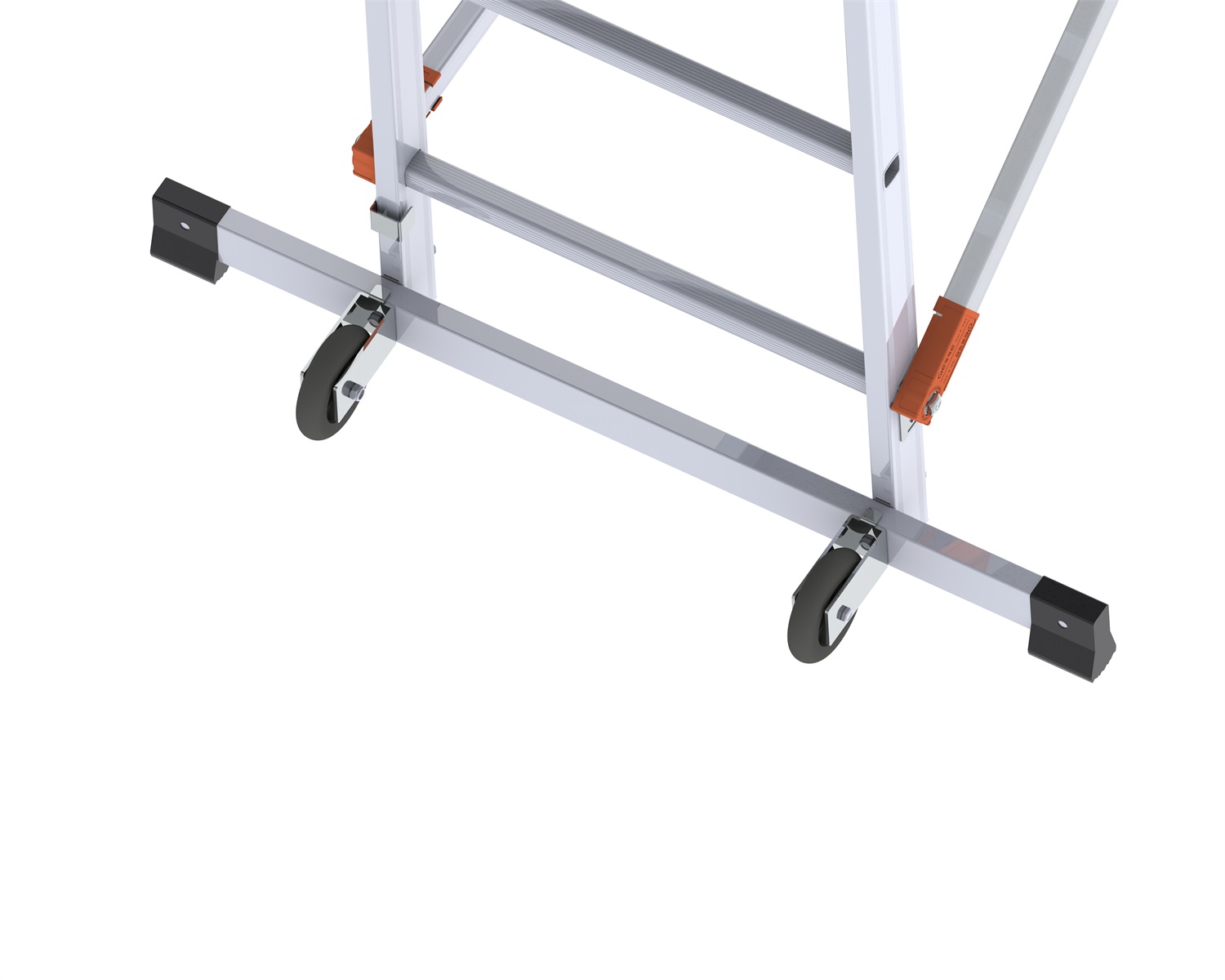 GIERRE Fast&Lock 100 - Trabattello in Alluminio Portatile con Altezza Massima di 2,87 m e Portata di 150 kg