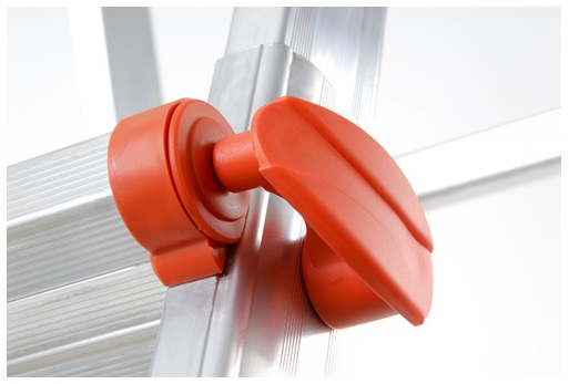 GIERRE Peppina AL030 Scala Telescopica Multifunzione in Alluminio, 4 5 Gradini, Portata Massima 150 kg, Altezza Fino a 5.20 m, Made in Italy