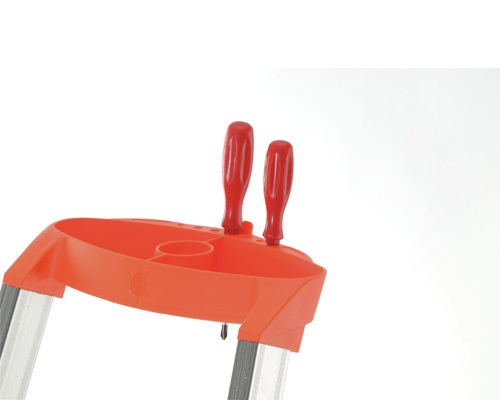 GIERRE AL750 Stabila Scala Pieghevole in Alluminio 8 Gradini - Portata 150 Kg, Certificazione EN 131, Altezza 2,44 m