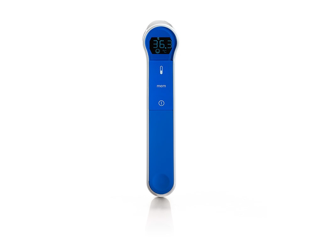 Laica TH1004 Termometro a Infrarossi Auricolare e Frontale, Funzione Non Contact, Misurazione Istantanea per Bambini, Display LED