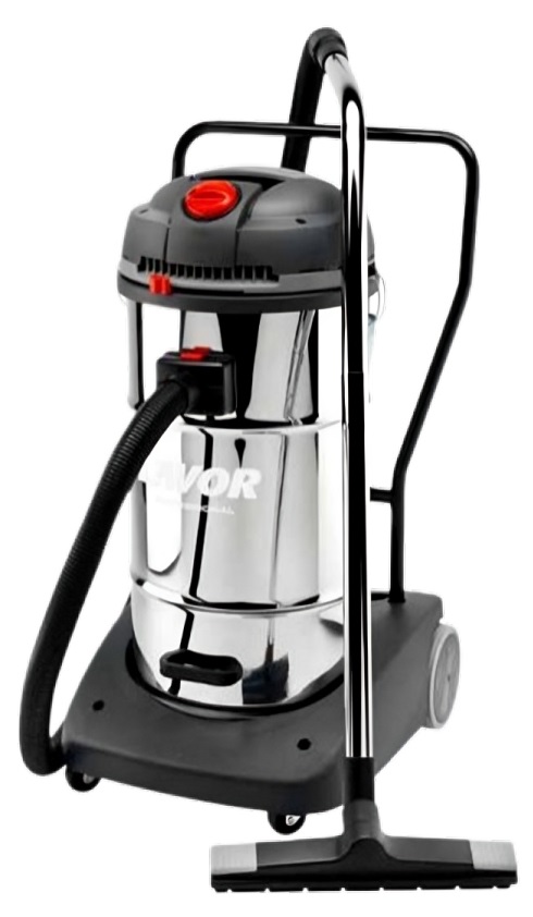 LAVOR Windy 365 IR Aspiratore a Cilindro Secco e Bagnato 3600 W con Fusto Inox da 65 Litri e 3 Motori