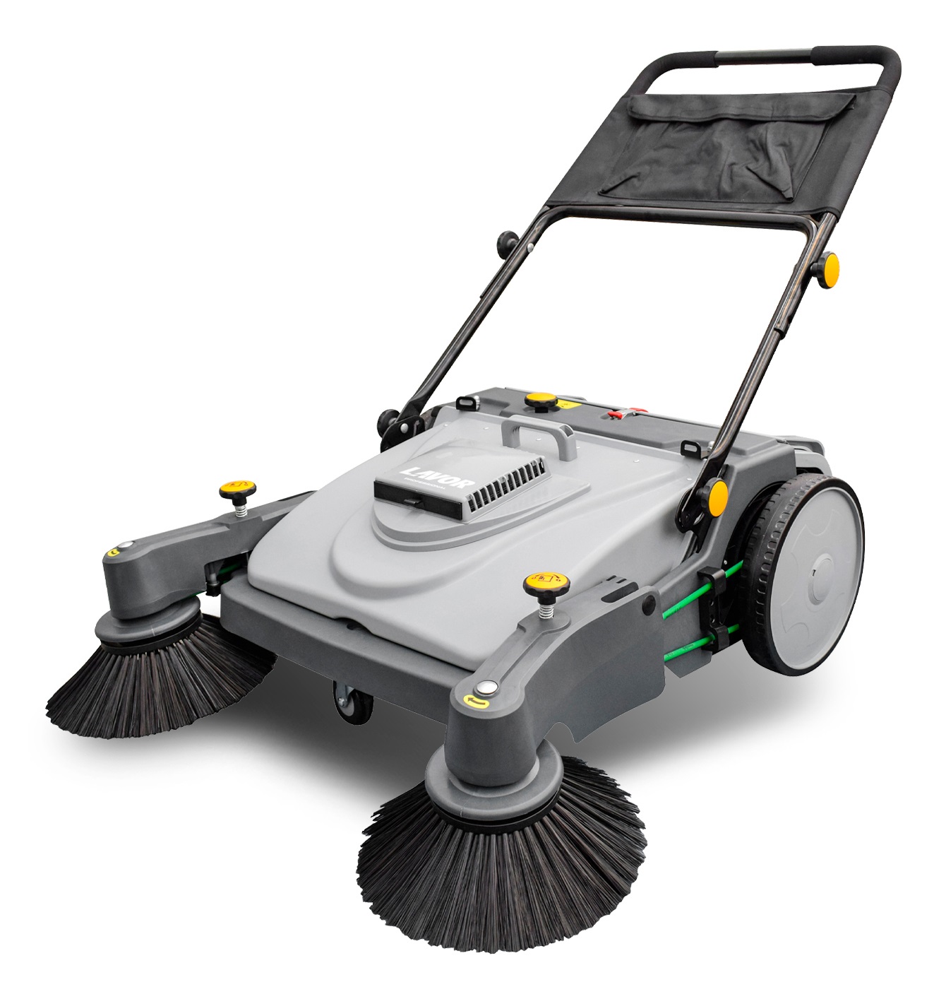 Lavor BSW 950 MF - Spazzatrice manuale a spinta per piccole e medie superfici, larghezza di lavoro 95 cm, resa oraria 3500 m²/h, cesto di raccolta 45 L