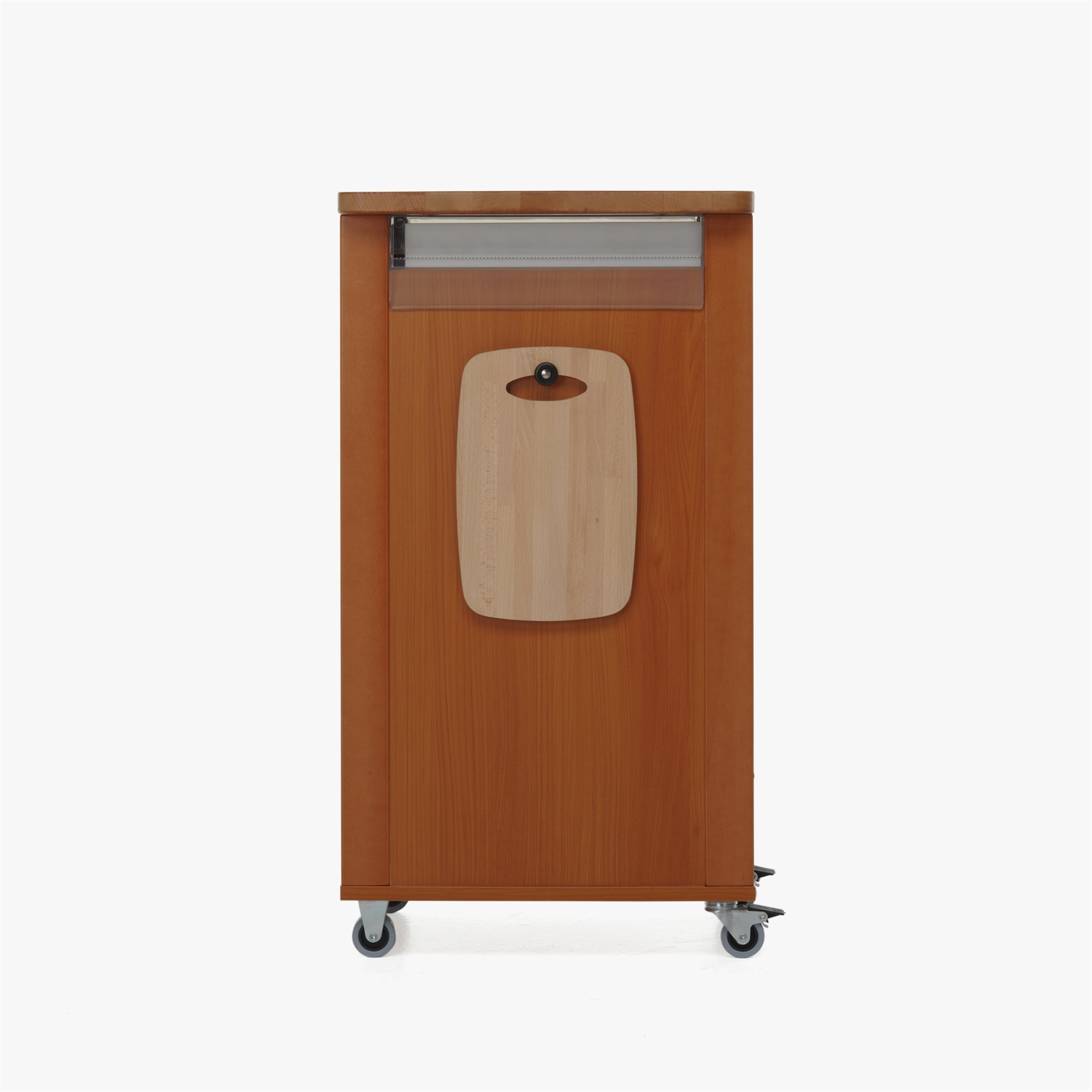 Foppapedretti Bistrot Carrello Cucina in Metallo e Truciolato, Legno Noce con Accessori e 4 Cesti