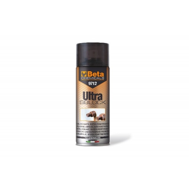 Beta Tools 9712 Ultra Sblock - Sbloccante Super-Penetrante 400 ml, Impermeabile, Alta Resistenza Termica da -40°C a 150°C