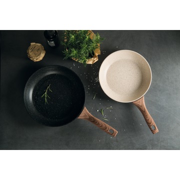 Sambonet Rock'n'Rose Pentola Multiuso Rotonda 24cm con Rivestimento Antiaderente QUARZOTEK - Design Italiano, Made in Italy