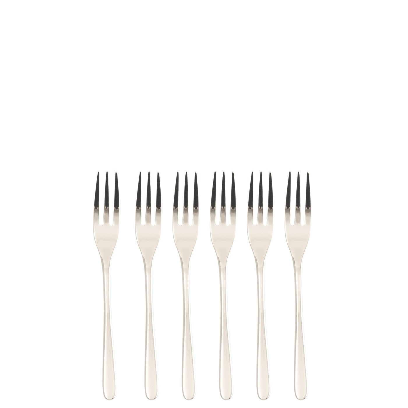 Sambonet Taste - Set di 6 Forchette Dolce in Acciaio Inox PVD, Lavabili in Lavastoviglie, Design Minimalista a Goccia