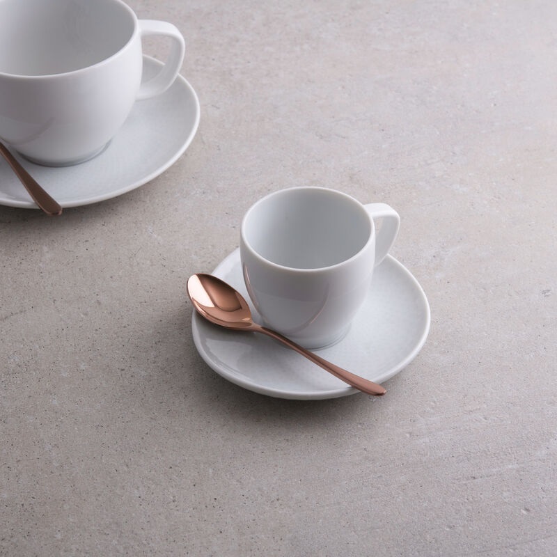 Sambonet Taste Set di 6 Cucchiaini da Caffè in Acciaio Inox con Finitura PVD Copper, Lavabili in Lavastoviglie