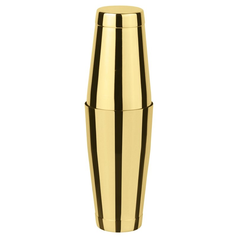 Paderno Shaker Boston 2 Pezzi 830 ml Acciaio Inox Oro per Cocktail