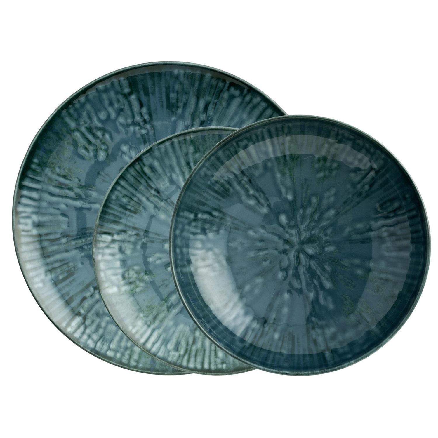 Arthur Krupp 67351BA2 Servizio da Tavola 12 Pz in Porcellana Blu - Design Ispirato alla Ceramica Cinese