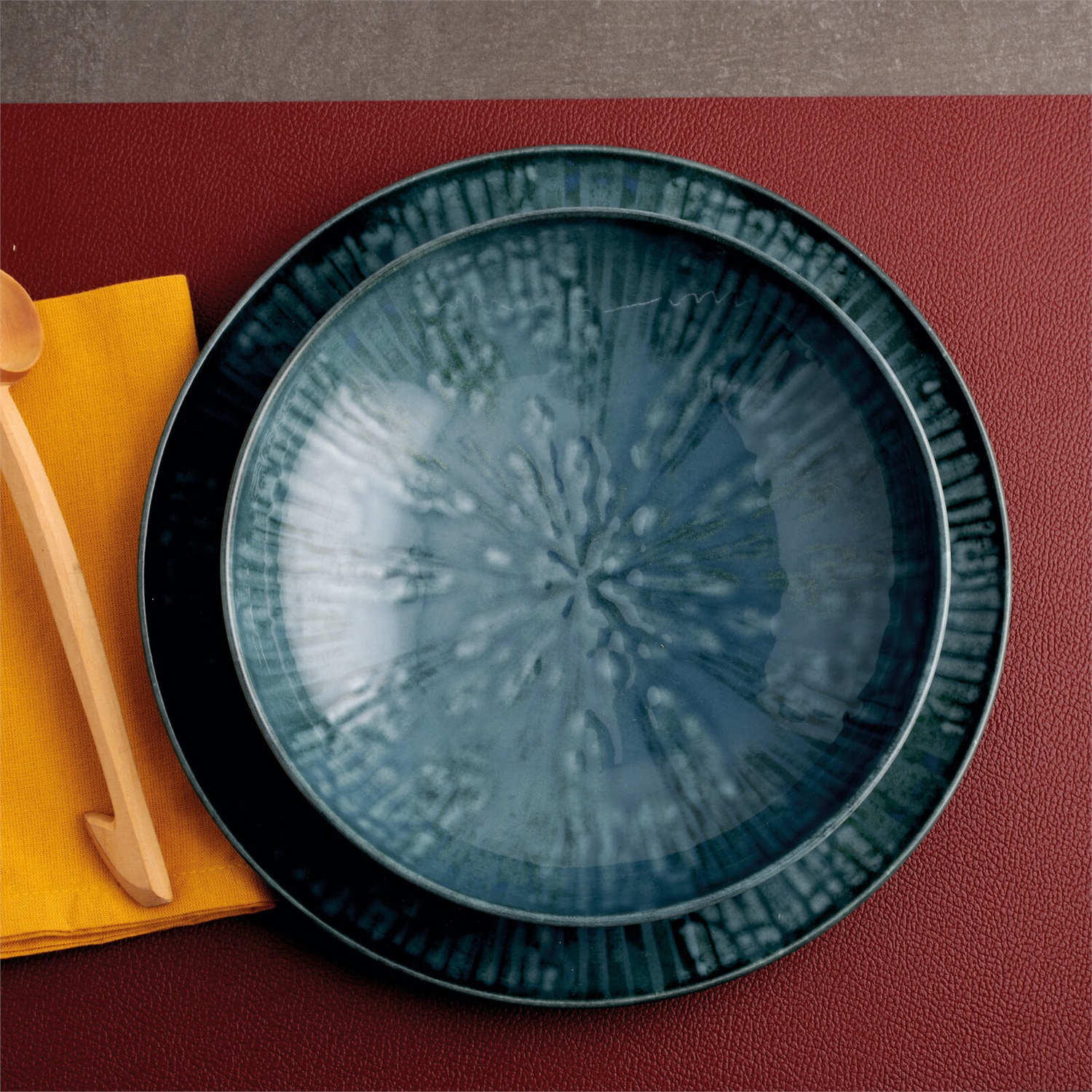 Arthur Krupp 67351BA2 Servizio da Tavola 12 Pz in Porcellana Blu - Design Ispirato alla Ceramica Cinese