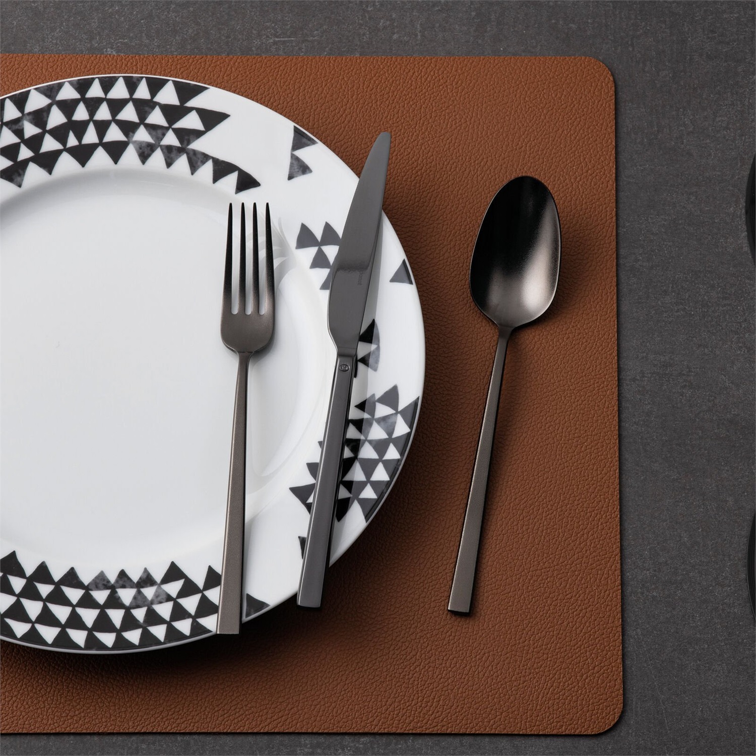 Sambonet Forchette Dolce Rock Diamond PVD 2black - Set da 6 pezzi, Design Elegante e Contemporaneo