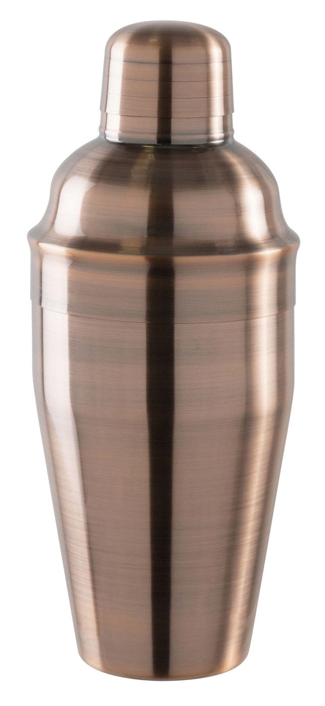 PADERNO Shaker Cobbler in Acciaio Inox 50 cl Antique Copper - Perfetto per Cocktail