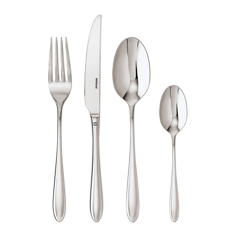 Sambonet Dream Set di Posate 24 Pezzi in Acciaio Inox 18/10 con Design a Goccia