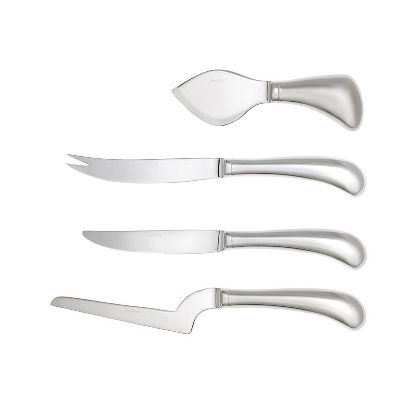Sambonet Set di 4 Coltelli da Formaggio in Acciaio Inossidabile 18/10 - Design Living